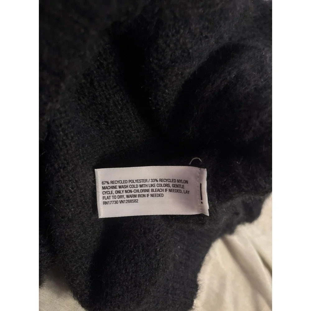 NEW Wild Fable Dark Grey‎ Cable Knit Shoulder Tie Sweater, XL
